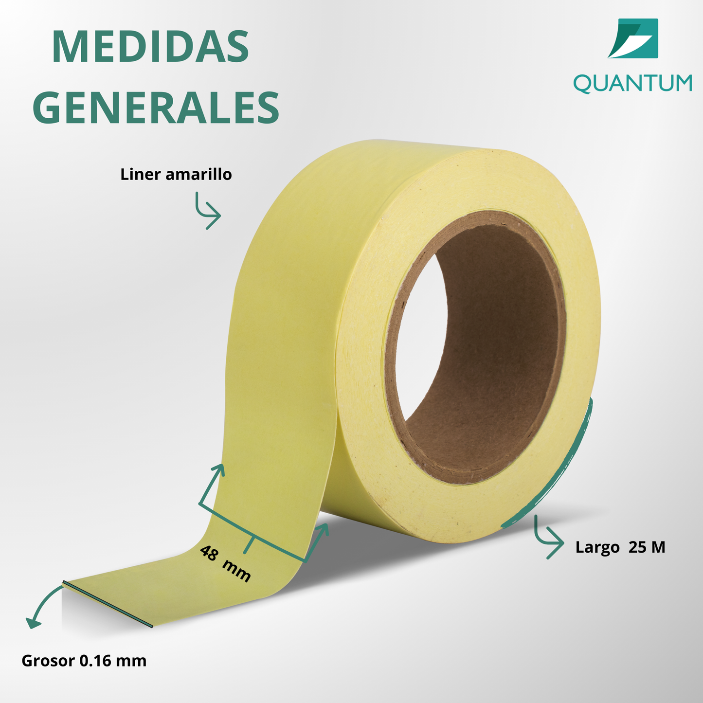 Cinta Doble Cara Soporte de Tela 48mmx25M