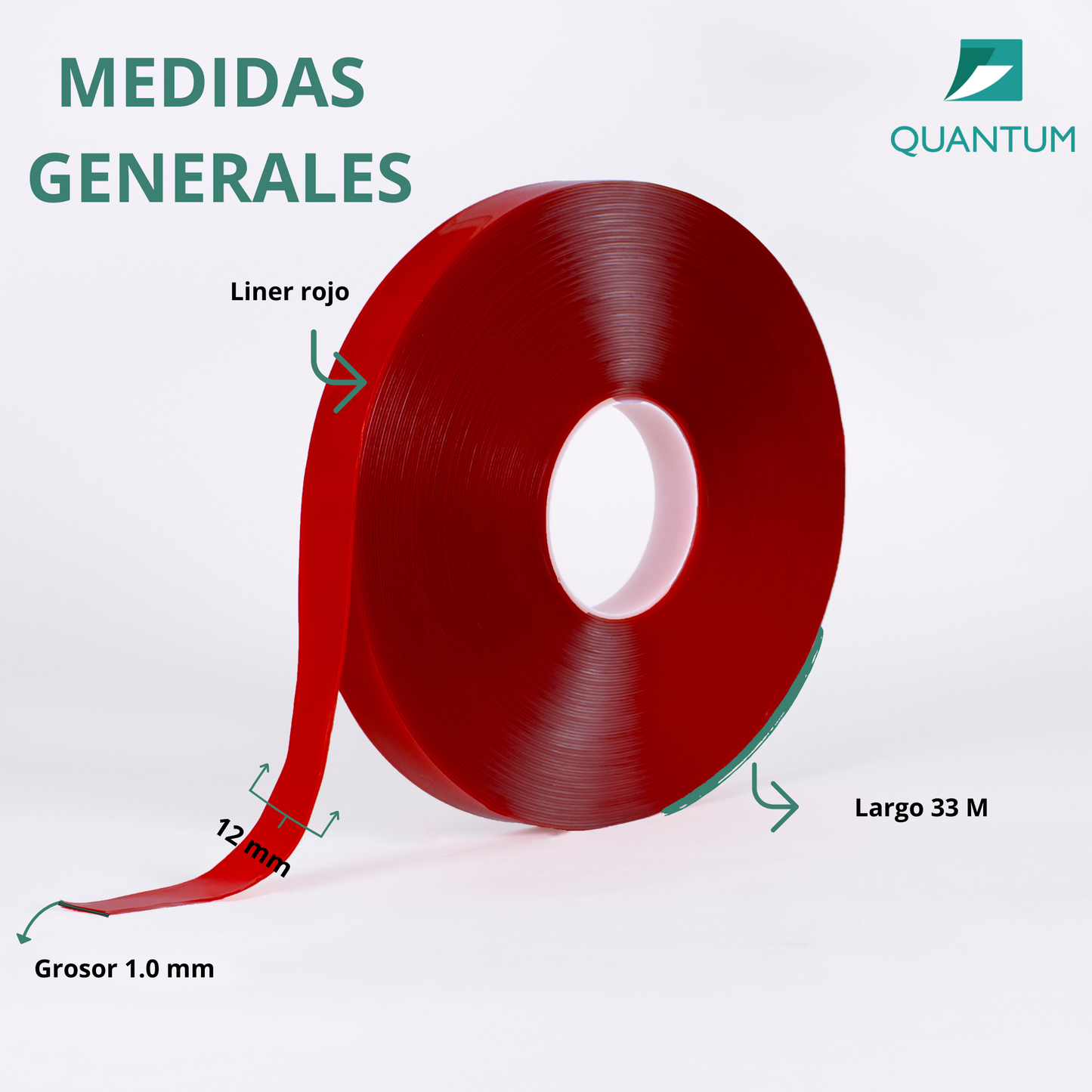 Cinta Doble Cara Espuma Acrílica 12mmx33M