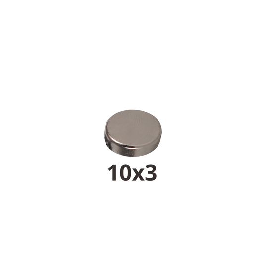 Imán de Neodimio Redondo 10x3mm