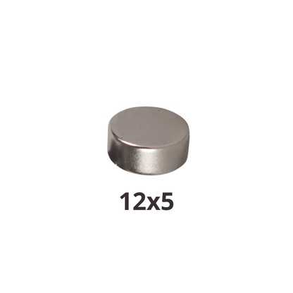 Imán de Neodimio Redondo 12x5mm