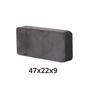 Imán de Ferrita Rectangular 47x22x9mm