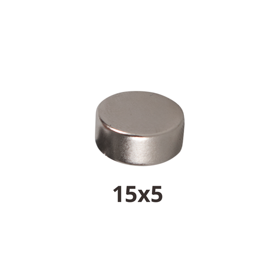 Imán de Neodimio Redondo 15x5mm