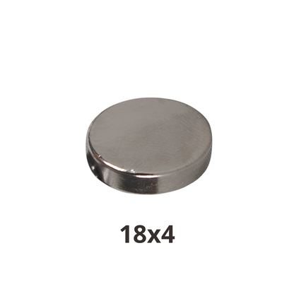 Imán de Neodimio Redondo 18x4mm