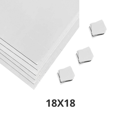 Pegote Doble Cara de Espuma de Poliétileno Liner Blanco 18mmx18mm