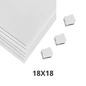 Pegote Doble Cara de Espuma de Poliétileno Liner Blanco 18mmx18mm