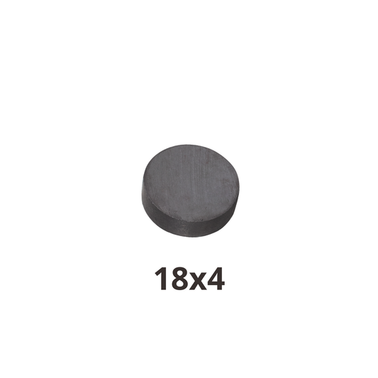 Imán de Ferrita Redondo 18x4mm