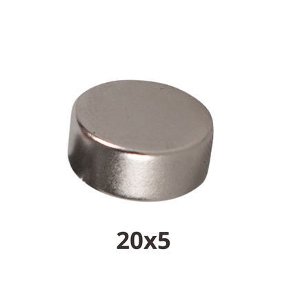 Imán de Neodimio Redondo 20x5mm