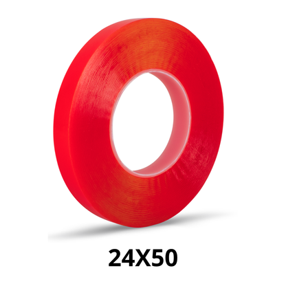 Cinta Doble Cara Poliéster Alto Desempeño 24mmx50M