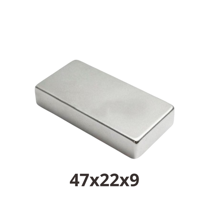 Imán de Neodimio Rectangular 47x22x9mm