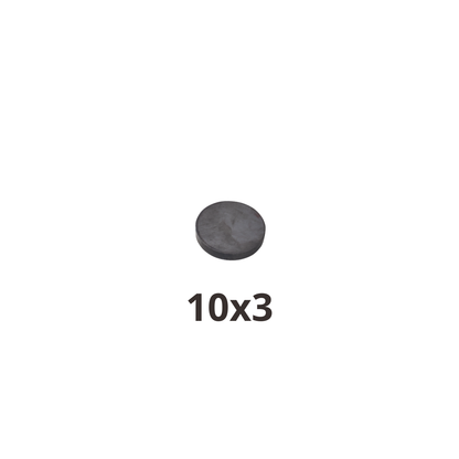 Imán de Ferrita Redondo 10x3mm