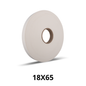 Cinta Doble Cara Espuma de Polietileno Liner Blanco 18mmx65M