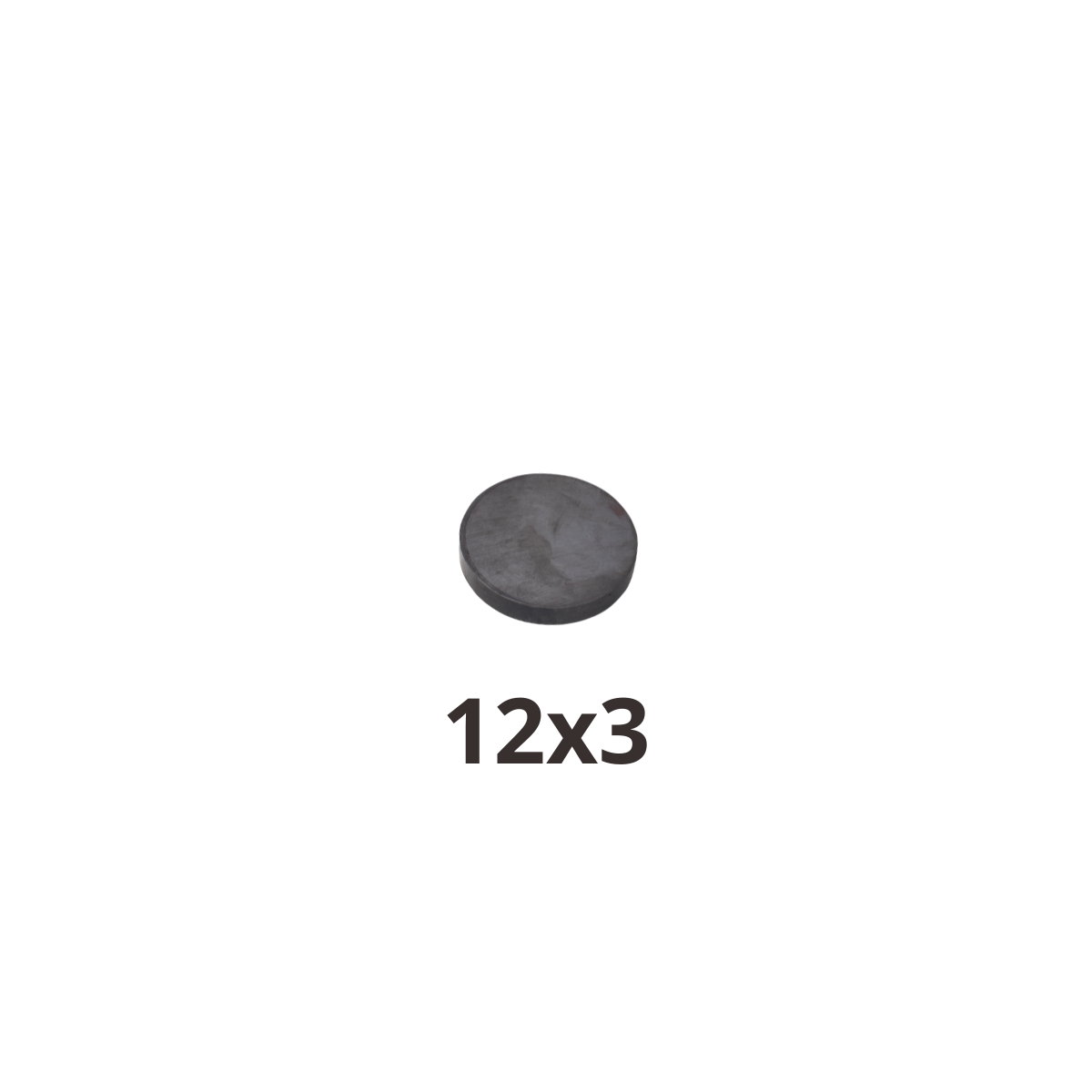 Imán de Ferrita Redondo 12x3mm