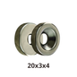 Imán de Neodimio Avellanado 20X3mm M4