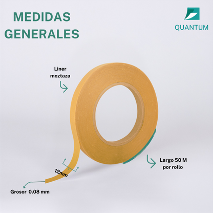 Cinta Doble Cara Removible 12mmx50M