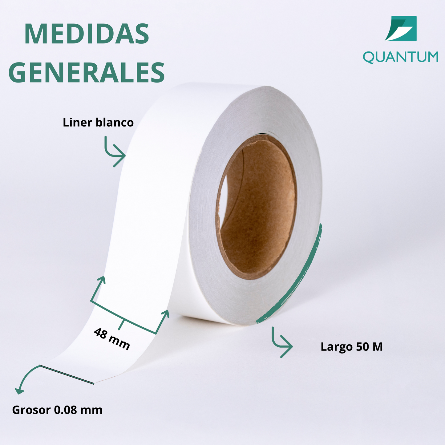 Cinta Doble Cara Uso General Poliéster 48mmx50M