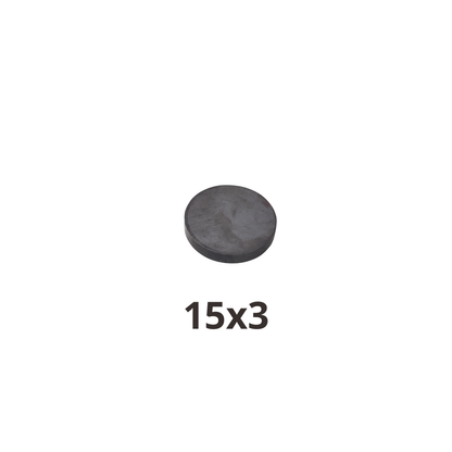 Imán de Ferrita Redondo 15x3mm