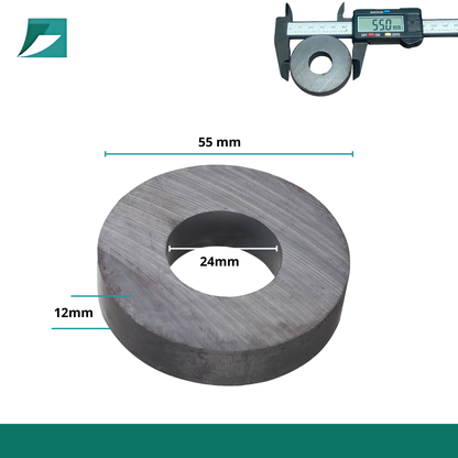 Imán de Ferrita Dona Anillo 55x24x12mm