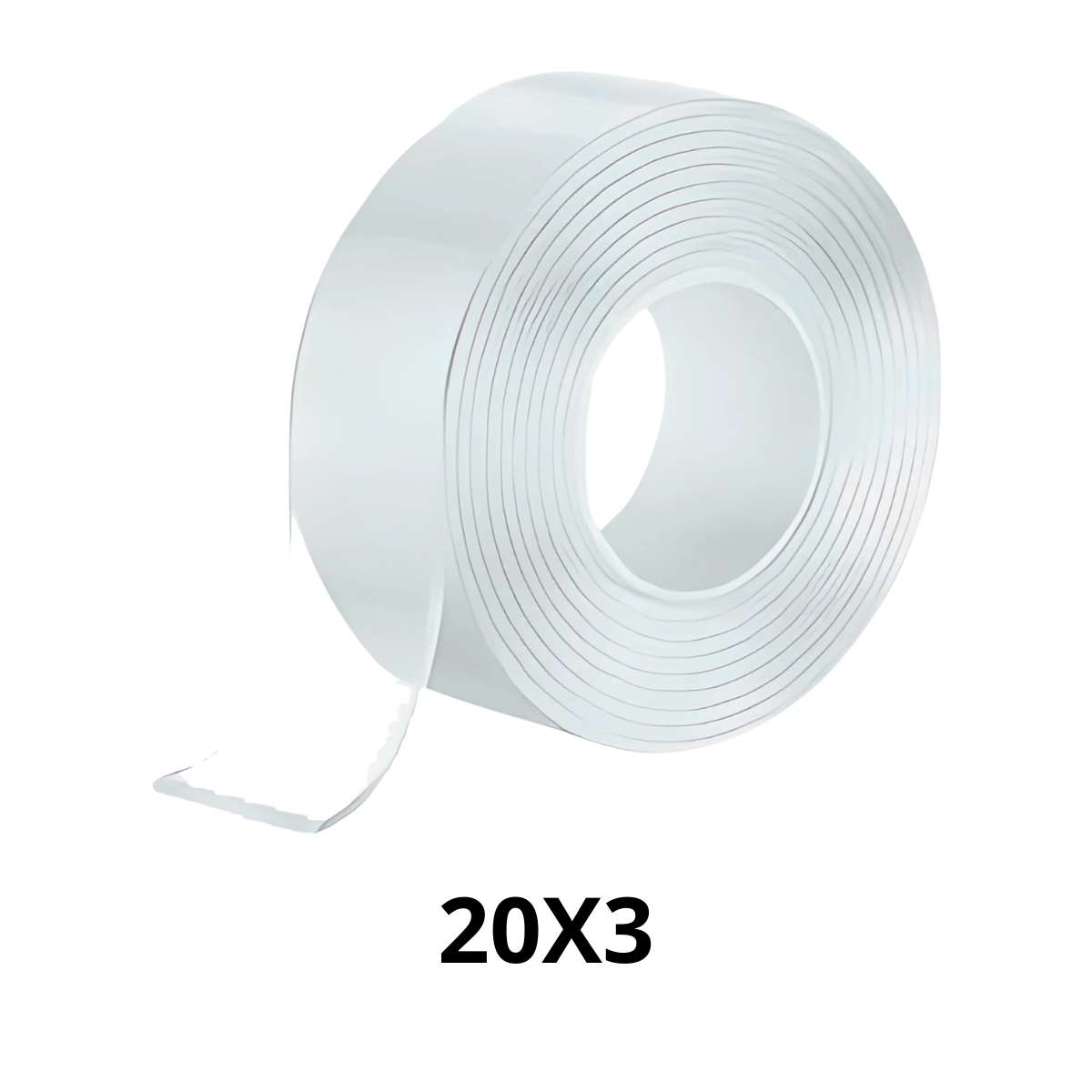 Cinta Doble Cara Nano Tape Lavable Transparente 20mmx3M